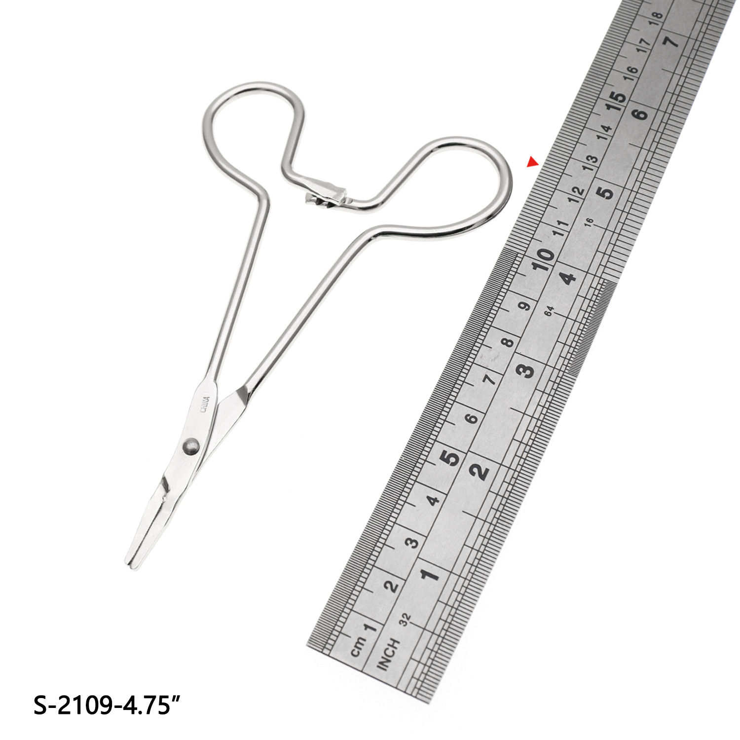 Spot Supply 4.92In/12.5Cm Mosquito Carbon Steel Electroplated Straight Head Hemostat 12.5Cm Straight Head Hemostat