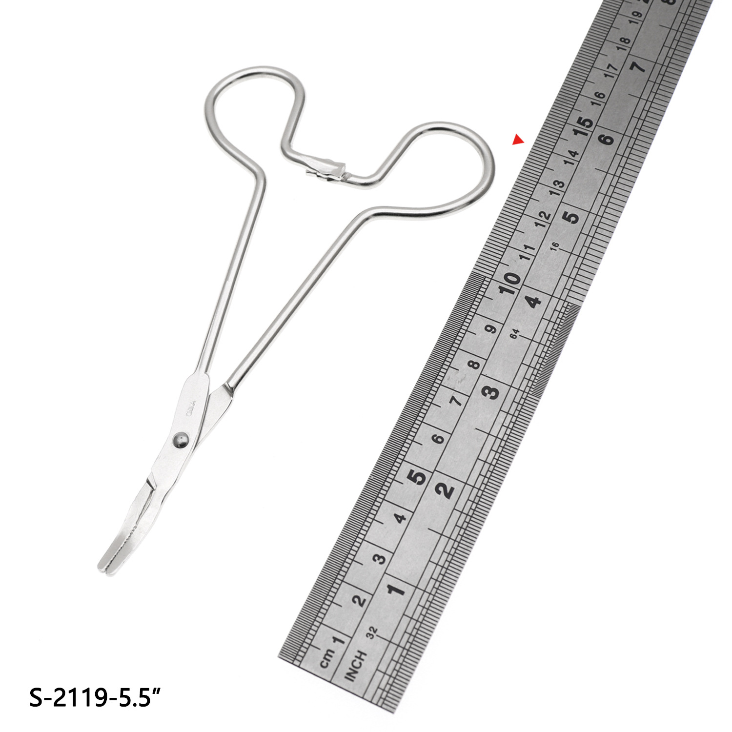 5.5In/14Cm Mosquito Hemostat Elbow Mosquito Carbon Steel Electroplated Elbow Hemostat