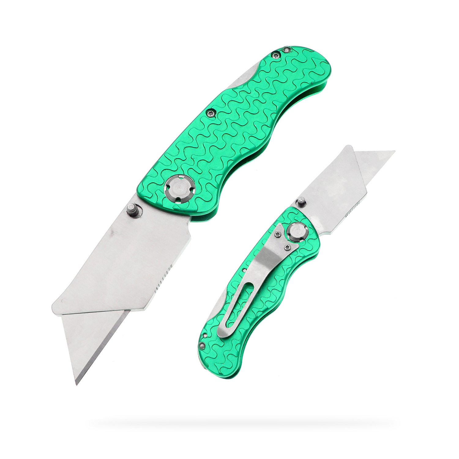 Manufacturers Supply Stainless Steel Aluminum Alloy Folding Utility Knife Manual Knife Cutting Paper Knife Intermediary Knife Express Parcel Opening Knife