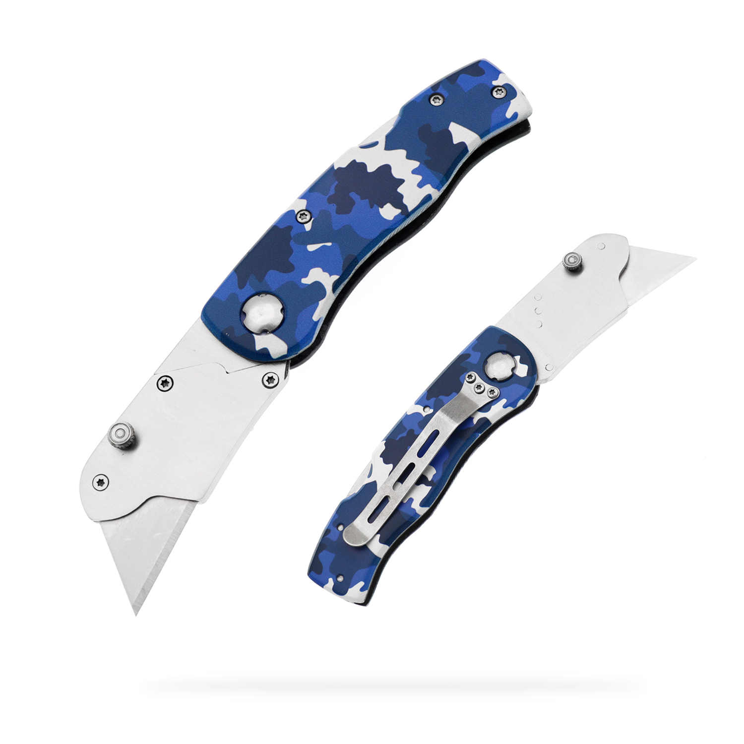 Source Manufacturer Stainless Steel Folding Utility Knife Utility Knife Back Lock Aluminum Alloy Manual Knife Medium Paper Knife
