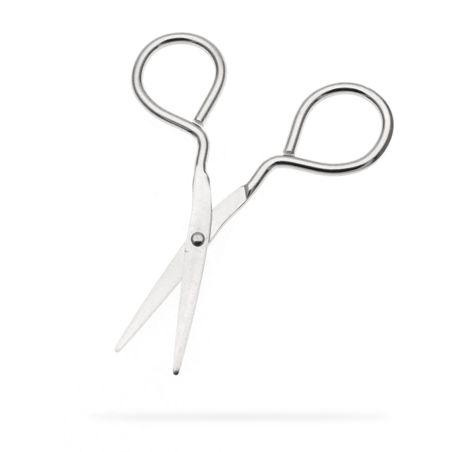 27049984O Mini Stitch Scissors, Stainless Wire Steel Scissors Shears Point-End Surface Small Bandage Firstaid for Embroidery
