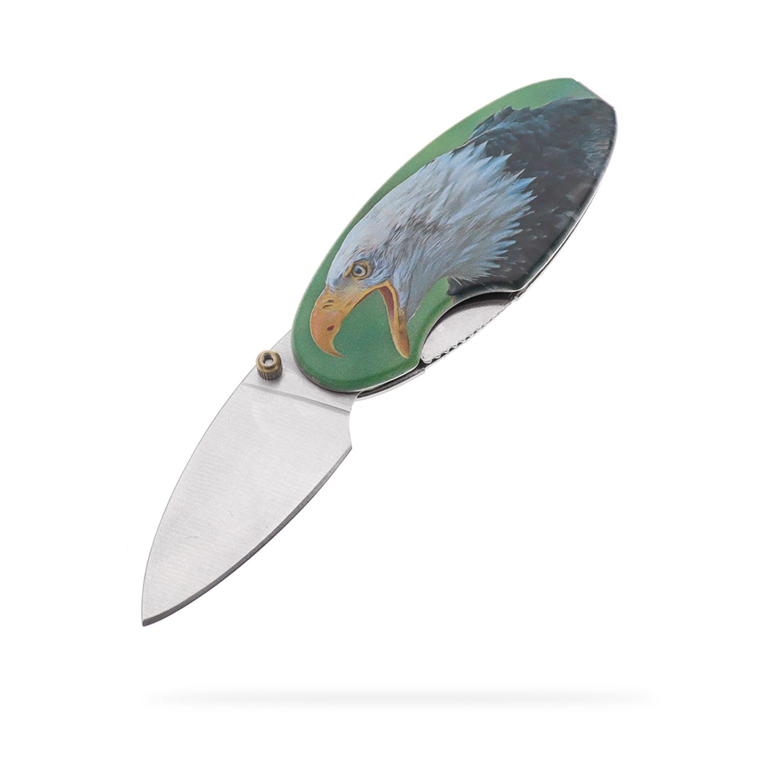 Manufacturer supplies folding wallet, folding knife, gift knife, portable eagle head pattern, 3D printing, coating and processing, multi-function